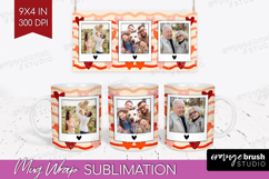 Heart Pattern Photo Mug Wrap PNG - Valentines Day Picture Product Image 1