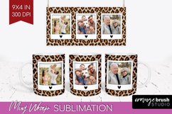 Leopard Print Photo Mug Wrap PNG - Animal Pattern Picture Product Image 1