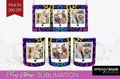 Leopard Print Photo Mug Wrap PNG - Animal Pattern Picture Product Image 1