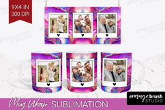 Pearl Photo Mug Wrap PNG - Pearl Texture Picture Frame Mug Product Image 1