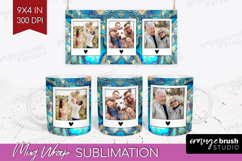 Pearl Photo Mug Wrap PNG - Pearl Texture Picture Frame Mug Product Image 1