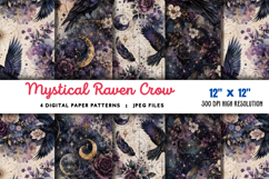 Mystical Raven Crow Junk Journal JPG Product Image 1