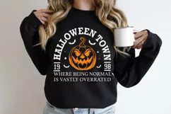 Halloween Town University Svg Png, Pumpkin Face Svg Product Image 5