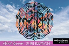 Neon Halloween Wind Spinner, Spooky Wind Spinner Sublimation Product Image 1