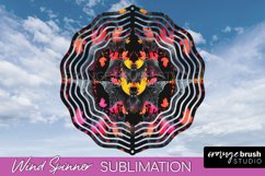 Neon Halloween Wind Spinner, Spooky Wind Spinner Sublimation Product Image 1