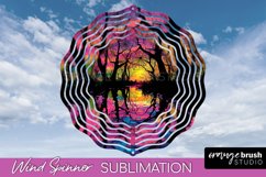 Neon Halloween Wind Spinner, Spooky Wind Spinner Sublimation Product Image 1
