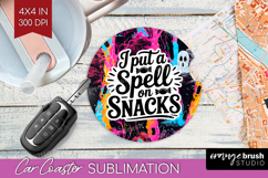 Sarcastic Quote Car Coaster - Halloween Coaster PNG Product Image 1