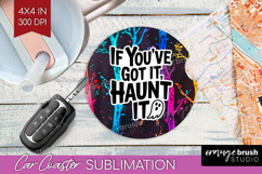 Sarcastic Quote Car Coaster - Halloween Coaster PNG Product Image 1