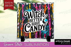 Sarcastic Quote Slate PNG - Halloween Square Slate Product Image 1
