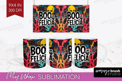 Sarcastic Quote Mug Wrap - Halloween Mug PNG Sublimation Product Image 1