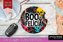 Sarcastic Quote Car Coaster - Halloween Coaster PNG Product Image 1