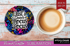 Sarcastic Quote Round Coaster - Halloween Coaster PNG Product Image 1
