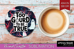 Sarcastic Quote Round Coaster - Halloween Coaster PNG Product Image 1