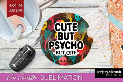 Sarcastic Quote Car Coaster - Halloween Coaster PNG Product Image 1