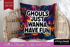 Sarcastic Quote Pillow Sublimation - Halloween Pillow Cover Product Image 1