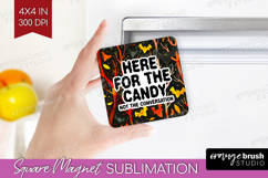 Sarcastic Quote Magnet Sublimation - Halloween Square Magnet Product Image 1
