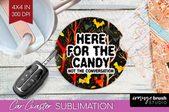 Sarcastic Quote Car Coaster - Halloween Coaster PNG Product Image 1