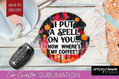 Sarcastic Quote Car Coaster - Halloween Coaster PNG Product Image 1