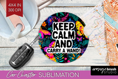 Sarcastic Quote Car Coaster - Halloween Coaster PNG Product Image 1