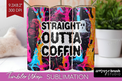 Sarcastic Quote Tumbler Wrap - Halloween Tumbler PNG Product Image 1