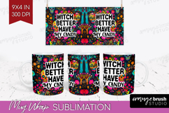 Sarcastic Quote Mug Wrap - Halloween Mug PNG Sublimation Product Image 1