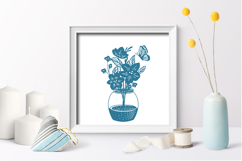 Paper cut flowers / Flowers SVG File Product Image 2