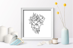 Cutting file flowers / flowers sublimation file Product Image 3