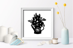 Wood flower wall decor laser cut svg file/ Flower Metal Wall Product Image 2
