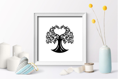 Tree heart SVG / Tree love paper cut / family tree Product Image 2