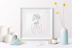 Girl With Flowers / Woman with Flowers template Product Image 3