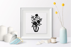 Flower Design laser cut/ wall sticker engraving decal flower Product Image 2