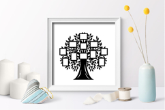 Family tree with photo frames svg / wall art Product Image 2
