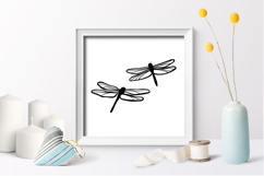 Dragonfly silhouette svg / Dragonfly paper cut Product Image 2