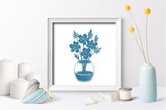 Paper cut flowers / Flowers SVG File Product Image 2
