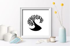 Tree heart SVG / Tree love paper cut / family tree Product Image 2