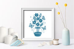 Bundle paper cut flowers / Bundle Flowers SVG File Product Image 2