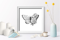 Butterfly with flowers Papercut / Butterfly with flowers Product Image 3