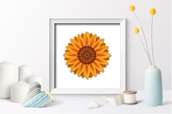 3D Sunflowers SVG / Paper Flower Product Image 3
