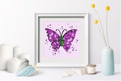 3D paper / Floral Butterfly Papercut / Butterfly paper cut Product Image 2