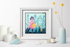 Lover of gardening and flowers layered paper cut plants Product Image 2