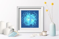 Paper cut| Mermaid Layered Paper Cut | Sea papercut Product Image 2