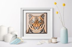Tiger layered paper cut|SVG paper cut design Product Image 2