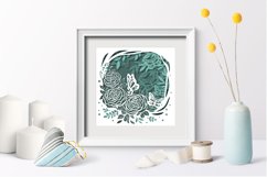 3D paper / Floral Butterfly Papercut / Butterfly paper cut Product Image 2