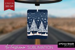 Nordic Christmas Air Freshener PNG - Winter Car Freshener Product Image 1