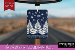 Nordic Christmas Air Freshener PNG - Winter Car Freshener Product Image 1