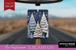 Nordic Christmas Air Freshener PNG - Winter Car Freshener Product Image 1