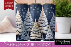 Nordic Christmas Tumbler Wrap - Winter Tumbler PNG Product Image 1
