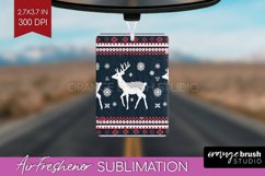 Nordic Christmas Air Freshener PNG - Winter Car Freshener Product Image 1