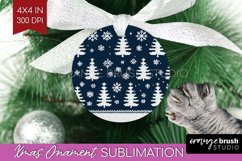Nordic Christmas Ornament PNG - Winter Pattern Sublimation Product Image 1