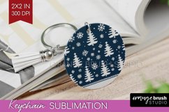 Nordic Christmas Keychain PNG - Winter Keychain Sublimation Product Image 1